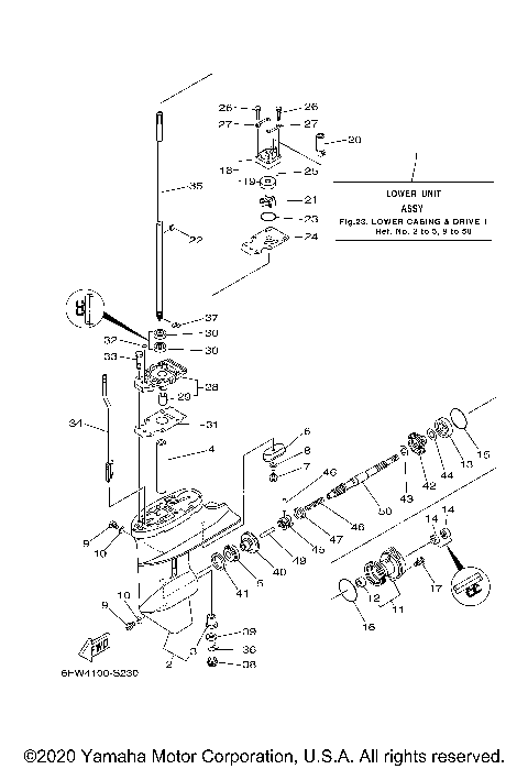 LOWER CASING DRIVE 1