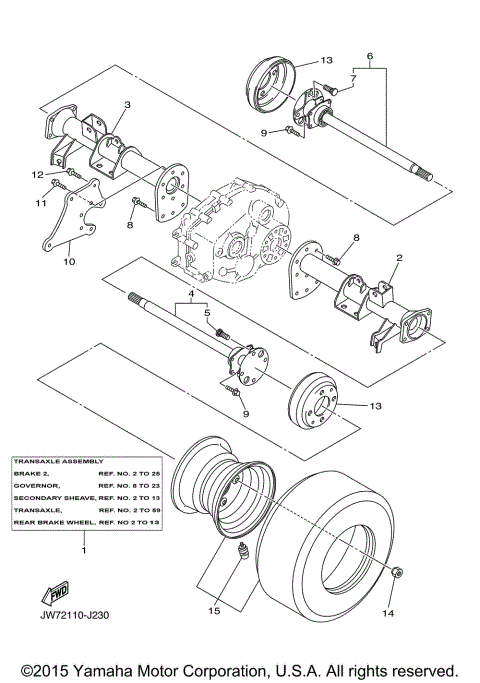 REAR AXLE & WHEEL