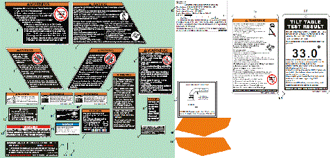 WARNING DECAL KITS (USA)