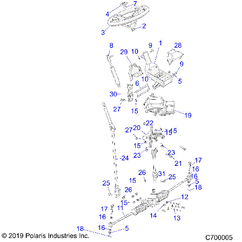 STEERING, STEERING ASM. - R21MAA57B1/B9/EBX (C700005)