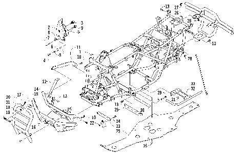 FRAME AND RELATED PARTS [83809]