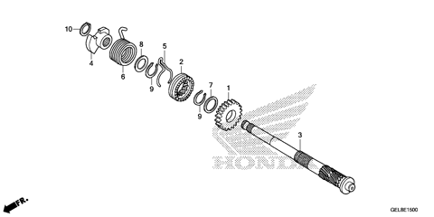 KICK STARTER SPINDLE