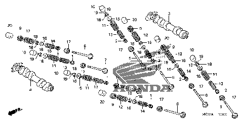 CAMSHAFT@VALVE (FR.)