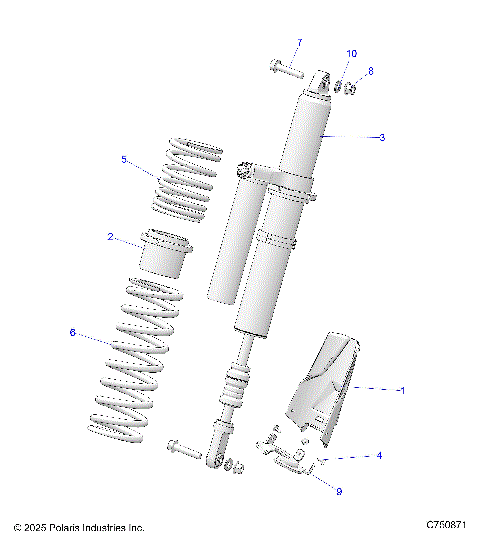 SUSPENSION, REAR SHOCK & MOUNTING - Z26SPD92AN/AH/BN/BH (C750871)