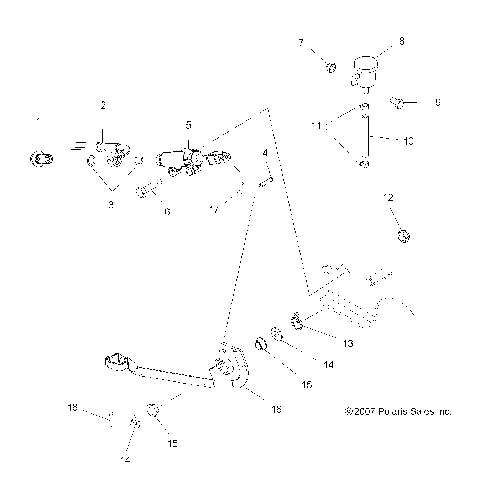 BRAKES, FOOT PEDAL and MASTER CYLINDER - A08DN50EA (49ATVBRAKEFOOT08SPTRG500QD)