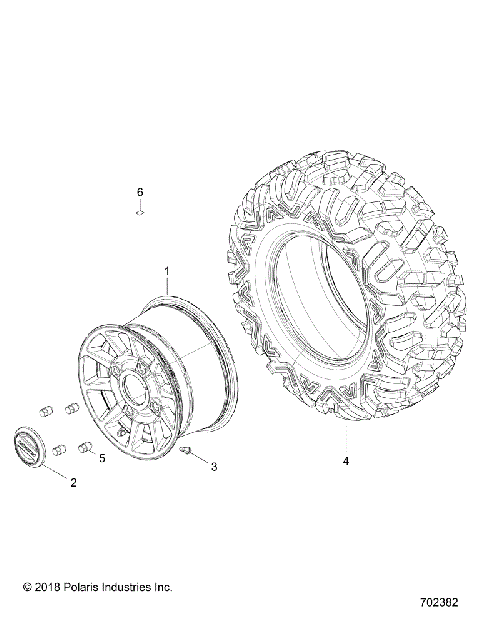 WHEELS, REAR - Z18VEL92BK/BR/LK (702382)