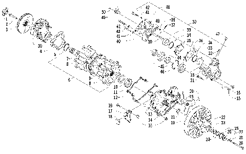 DRIVE TRAIN SHAFT AND BRAKE ASSEMBLIES [93273]