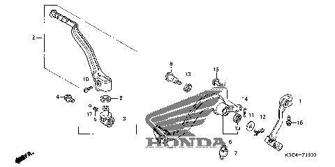 PEDAL@KICK STARTER ARM