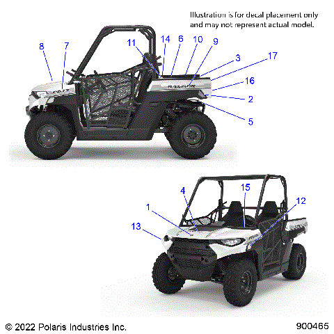 BODY, DECALS - A23HZB15A1/A4/B1/B4  (900465)