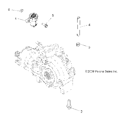 DRIVE TRAIN, GEARCASE MOUNTING, FRONT - A12TN55FA (49ATVGEARCASEMTG11SPTRG550)
