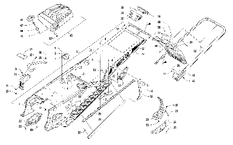 TUNNEL, REAR BUMPER, AND SNOWFLAP ASSEMBLY [104620]