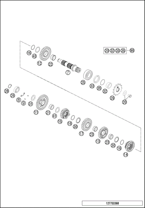 TRANSMISSION II - COUNTERSHAFT