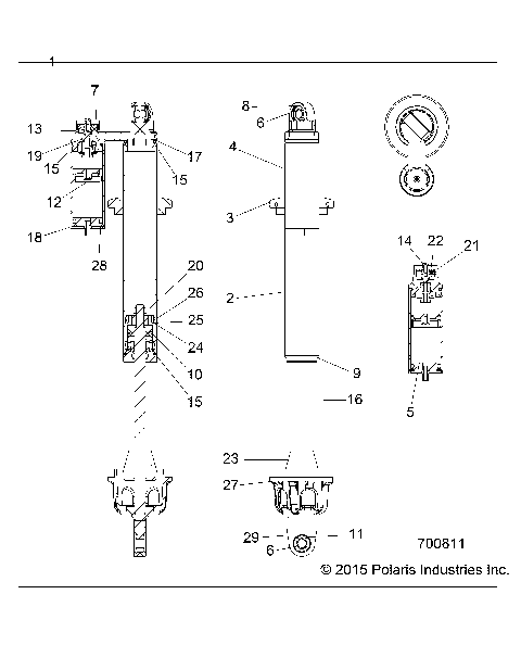 SUSPENSION, FRONT SHOCK - Z16VFM99AM (700811)