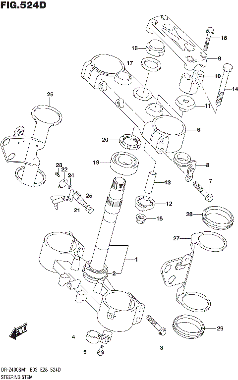 STEERING STEM (DR-Z400SM)