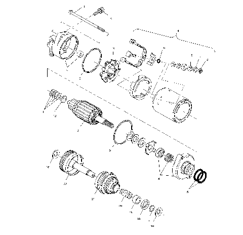 STARTING MOTOR - W004978D (4955795579C009)
