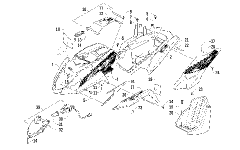 BODY PANEL AND HEADLIGHT ASSEMBLY [100502]