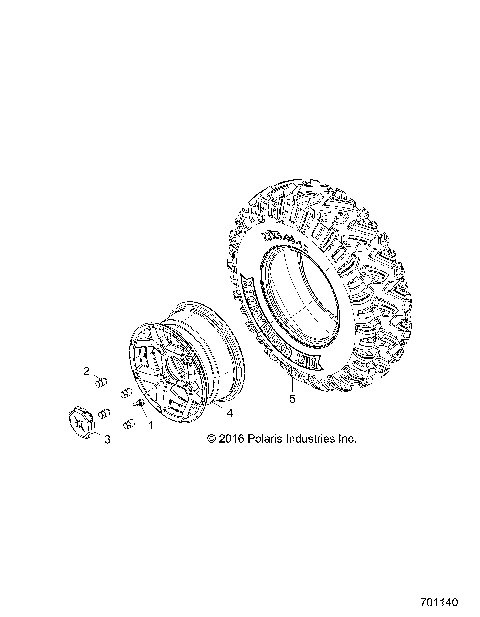WHEELS, FRONT - Z18VBA87B2/E87BK/BU/LK/BR (701140)