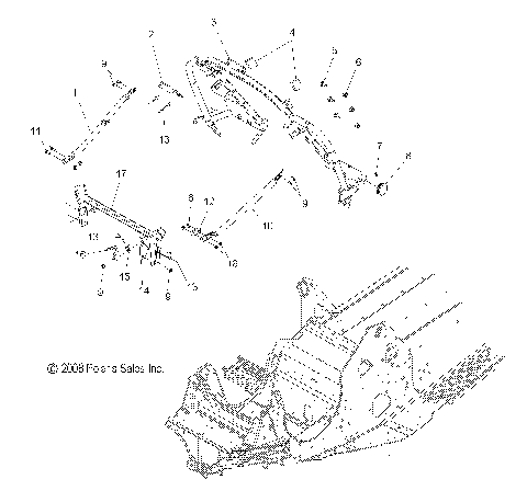 CHASSIS, FRONT - S09PM8/PG8/PH8 ALL OPTIONS (49SNOWCHASSISFRT09800RMK)