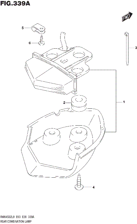 REAR COMBINATION LAMP (RMX450ZL9 E03)