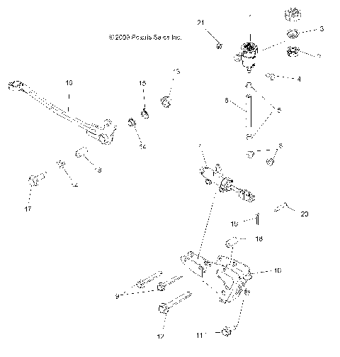 BRAKES, BRAKE PEDAL and MASTER CYLINDER - A12TN55FA (49ATVBRAKEFOOT10SPEPS550)