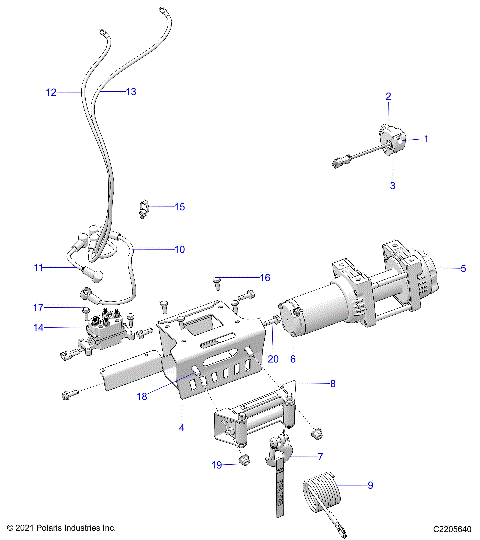 BODY, WINCH - A23SXZ85A9/AG/AM (C2205640)
