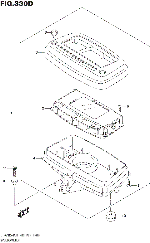 SPEEDOMETER (LT-A500XPBL8 P03)