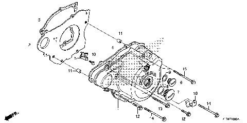LEFT CRANKCASE COVER