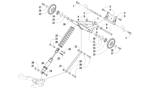 REAR SUSPENSION REAR ARM ASSEMBLY