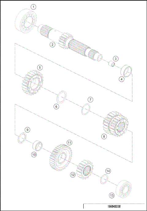 TRANSMISSION I - MAIN SHAFT
