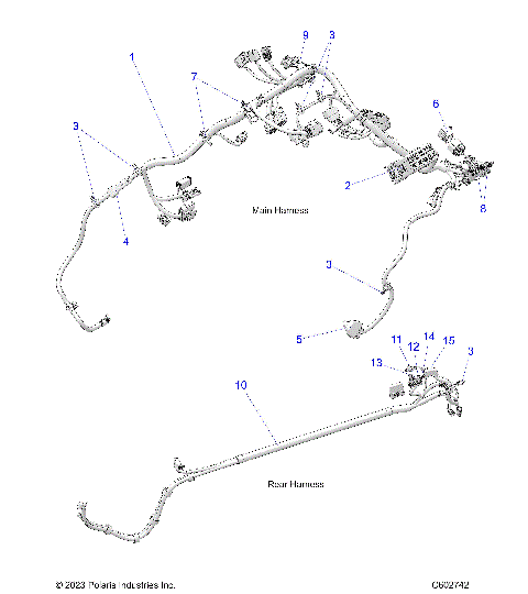 ELECTRICAL, WIRE HARNESS, MAIN and REAR - S25AJT6REL (C602742)
