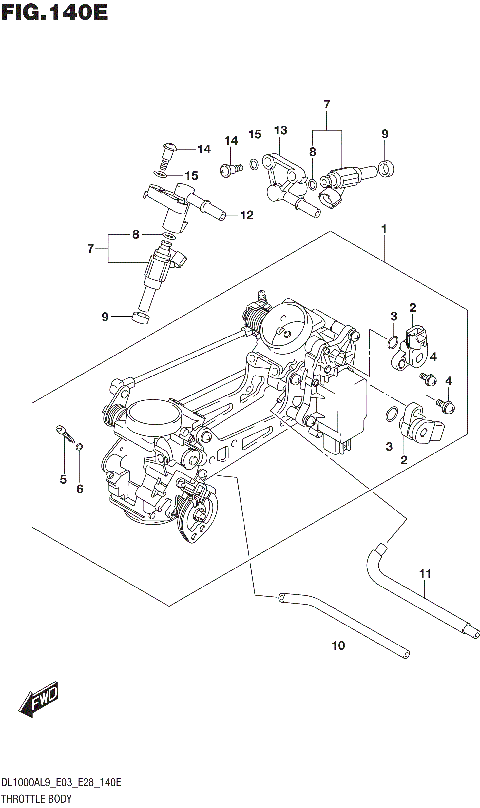 THROTTLE BODY (DL1000AL9 E28)