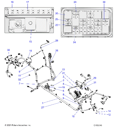 ELECTRICAL, WIRE HARNESS, CHASSIS, ULTIMATE LE - Z22MAE92AJ/BJ/AD/BD/AG/BG (C703040)