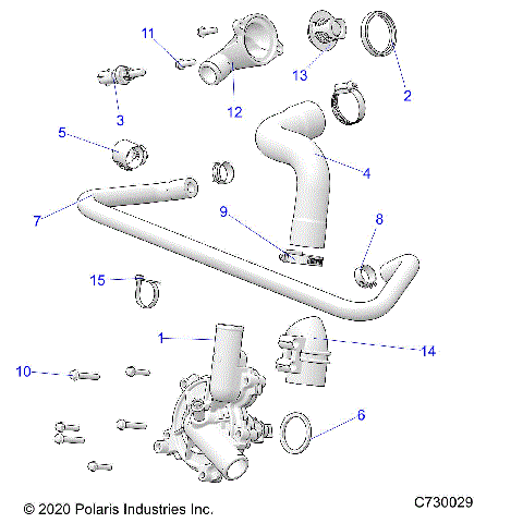 ENGINE, WATERPUMP AND BYPASS - R21RSYZ99A9/AC/AP/AW/B9/BC/BP/BW (C700459)