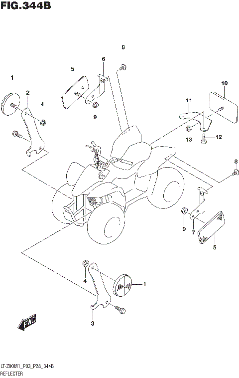 REFLECTOR (LT-Z90M1 P28)