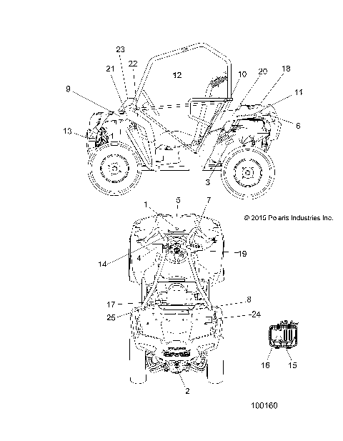 BODY, DECALS - A16DAA57A5/A7/L2/E57A9/E57AM (100160)