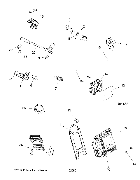 ELECTRICAL, SWITCHES, SENSORS and ECM - A19SWE57F1 [102060]