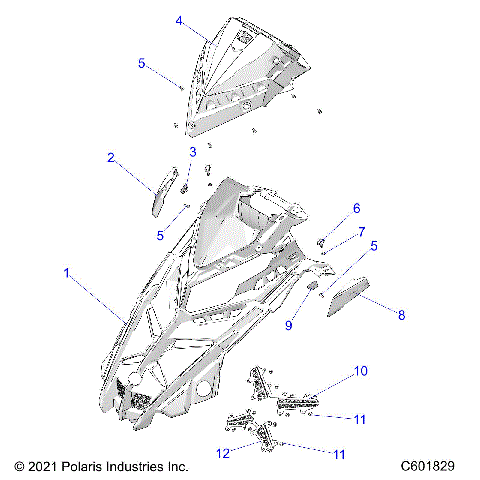 BODY, HOOD ASM. - S22TDL6KSA (C601829)