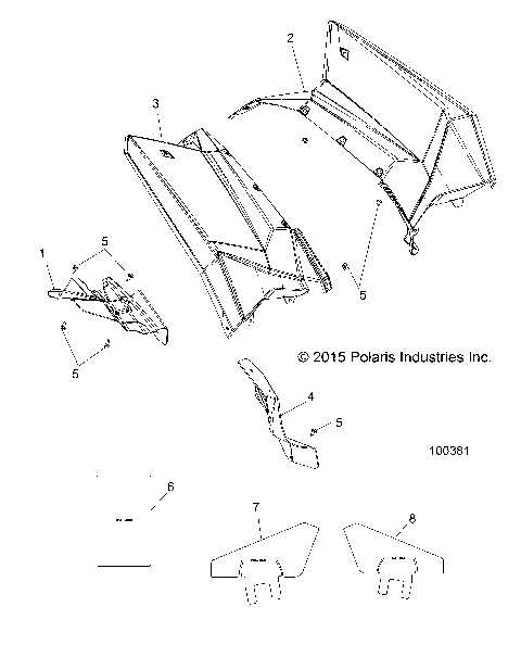BODY, REAR CAB AND HEAT SHIELDS - A17SVS95CM/T95C2 [100381]