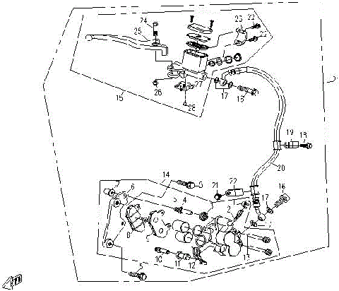 HYDRAULIC BRAKE  (FRONT)