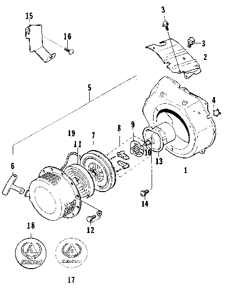RECOIL STARTER ASSEMBLY [74821]