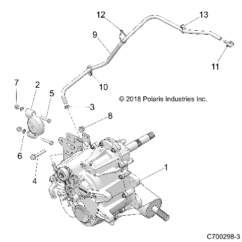 DRIVE TRAIN, MAIN GEARCASE MOUNTING - Z21ASE99F5/S99C5/E5 (C700298-3)