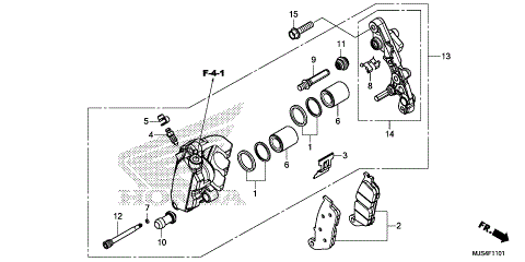 FRONT BRAKE CALIPER (2)