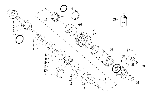 REAR SUSPENSION FRONT ARM SHOCK ABSORBER [98282]