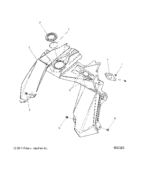 BODY, CONSOLE - S21DDH8RS ALL OPTIONS (600325)