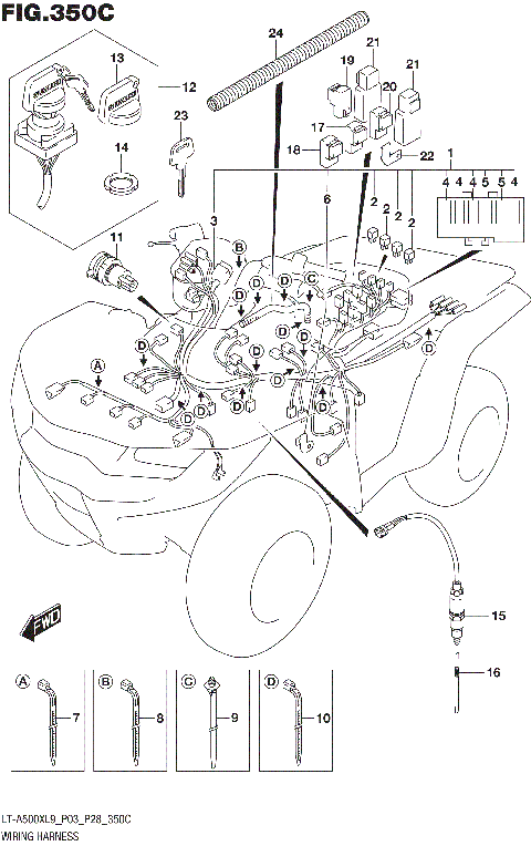 WIRING HARNESS (LT-A500XL9 P33)
