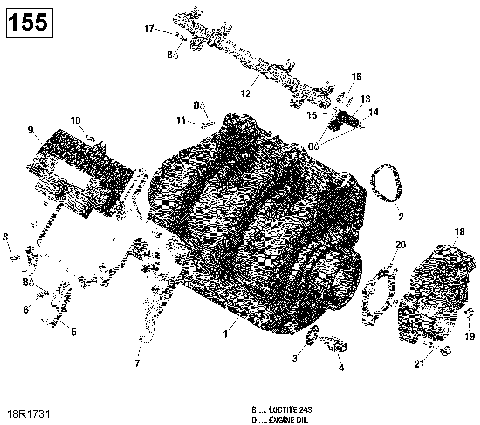 02- Air Intake Manifold And Throttle Body - 130-155 Model Without Suspension