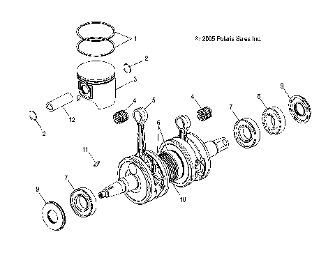 ENGINE, PISTON and CRANKSHAFT - S07NP5CS/CE (4997259725C11)