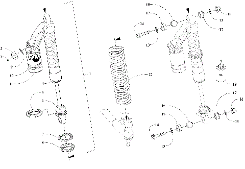 FRONT SUSPENSION SHOCK ABSORBER ASSEMBLY [111257]