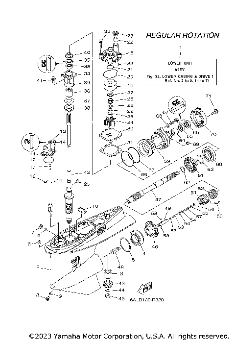 LOWER CASING  DRIVE 1
