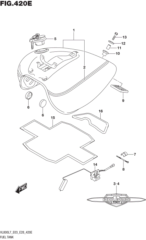 FUEL TANK (VL800TL7 E28)